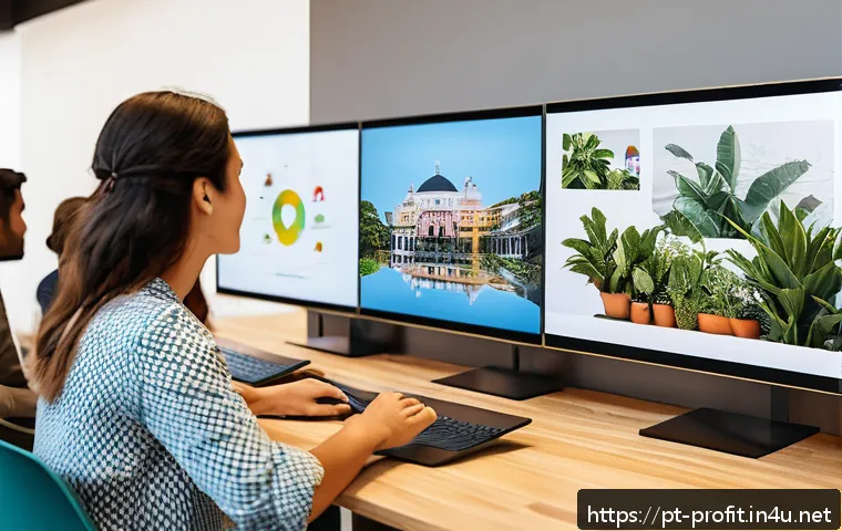 회원제 사이트 수익 모델 - A vibrant and modern co-working space filled with diverse professionals engaging in a virtual commun...
